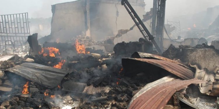 You are currently viewing Over 500 shops razed at Aleshinloye market — NEMA