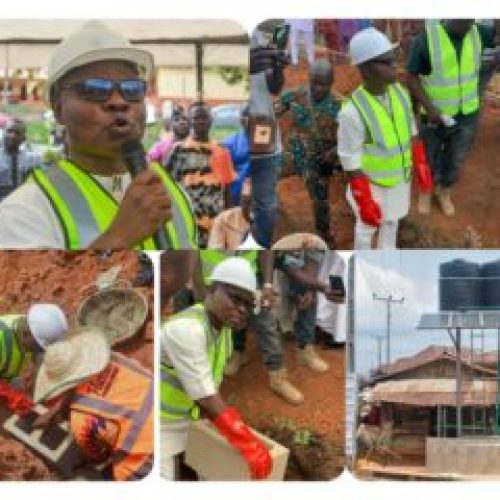 Ondo: Hon Festus Adefiranye Lays Foundation For Federal General Hospital And Technology Hub In Okeigbo 
