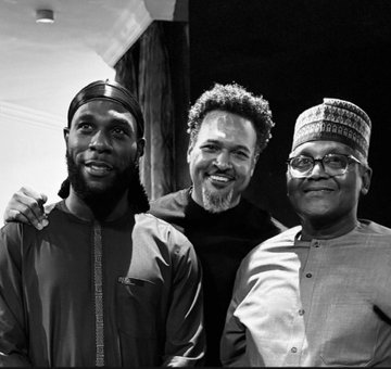 Read more about the article Dangote breaks fast with Burna Boy, Cecil Hammond