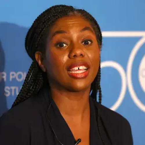 Kemi Badenoch speech about Margaret Thatcher interrupted twice by protesters