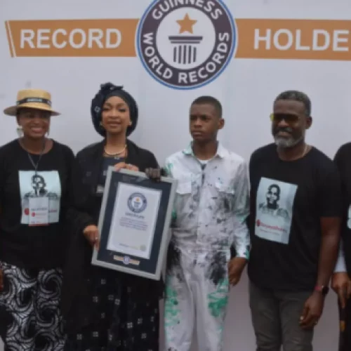 Tinubu Hails 15-year-old Record-Breaking Autistic Painter