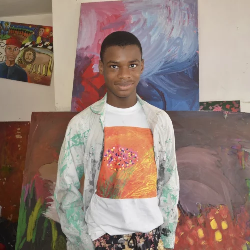 Nigerian Teenager Sets World Painting Record With Canvas That’s Bigger Than A Soccer Field