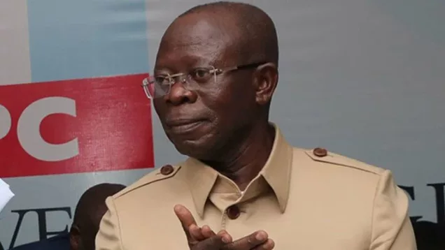 You are currently viewing Oshiomhole Denies Saying Decamping to APC Leads To Forgiveness Of Sins