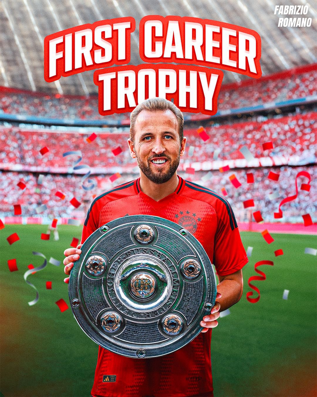 You are currently viewing Harry Kane Ends Trophy Drought As Bayern Munich Clinch 2024/2025 Bundesliga Title