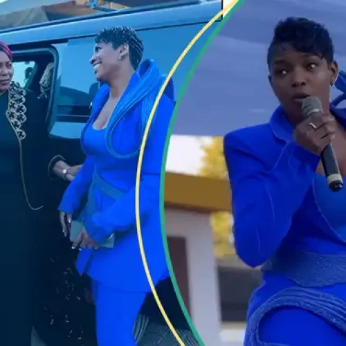 Annie Idibia Meets First Lady of Zimbabwe As She Speaks at Conference