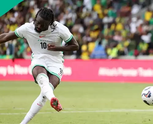 Read more about the article Tolu Arokodare Scores First Super Eagles Goal to Force Draw Against Russia