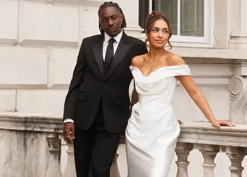 Read more about the article Eberechi Eze Has ‘Hat-trick Of Weddings’ As Crystal Palace Star Ties Knot With Naima Corbin In Gothic Mansion To Complete Trio Of Celebration Days That Spanned Over Three Years