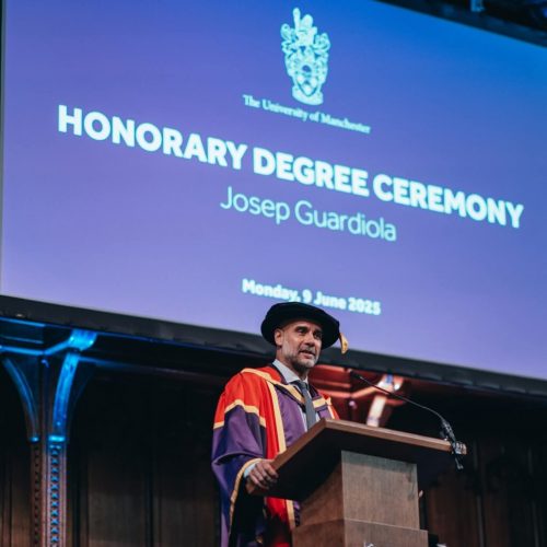 Read more about the article Guardiola Bags Honorary Doctorate Degree From University Of Manchester