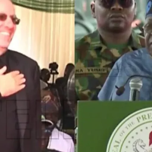 Tinubu Reunites With Chicago Varsity Schoolmate In Abuja