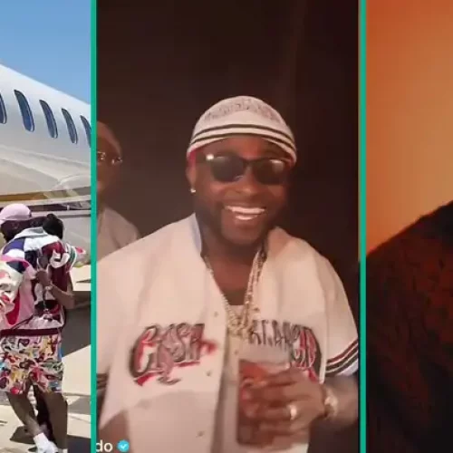 Davido Drops Private Life Diary, Flaunts Jet Trip, Shares Moment With His Twins: “001 For Reason”
