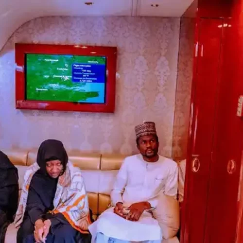 Buhari’s Death: Rare Photos Show Inside The Jet That Brought Ex-President’s Body To Nigeria