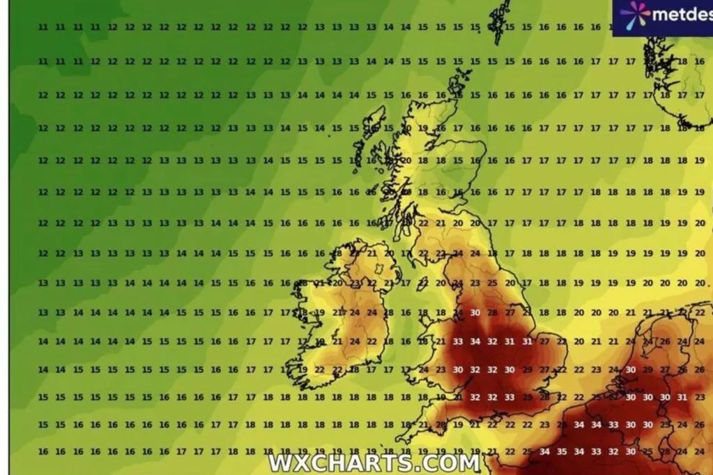 You are currently viewing UK Heatwave As Temperatures Forecast To Soar To 37C