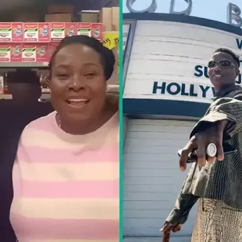 Wizkid Seen at UK Grocery Store, Shows Love to Nigerian Owner, Fans Say: “E Suppose Dey Museum”