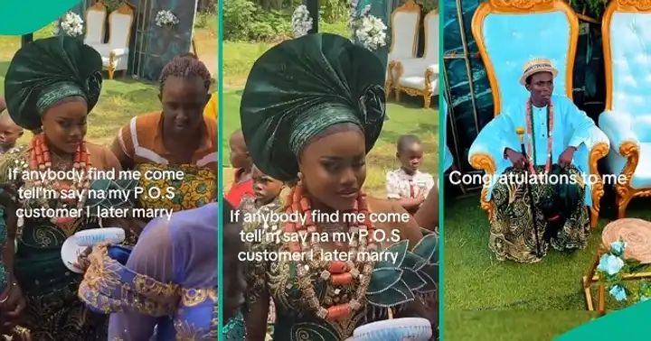 You are currently viewing Female POS Agent Rejoices as She Ties Knot with Customer, Video Gets Attention on TikTok