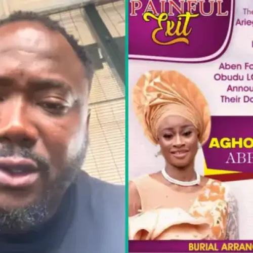 “She Helped Me Out”: Heartbroken Man Weeps As He Mourns Wife, Shares Plans