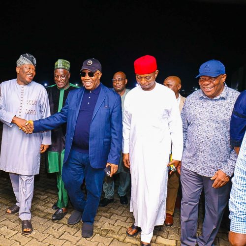 Read more about the article Akpabio Returns From London, Dismisses Rumours Of Ill Health