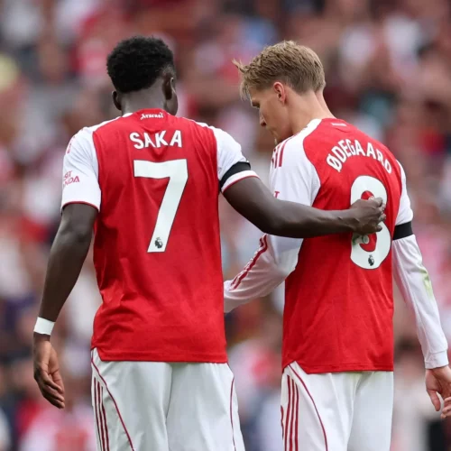 Read more about the article Bukayo Saka Injury Not as Bad as First Feared in Boost for Arsenal