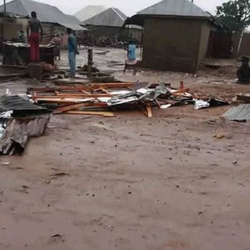 Read more about the article Plateau Rainstorm Destroys Houses, LG Secretariat Gate