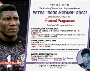 Rufai funeral announcement