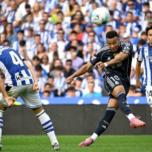 Read more about the article La Liga: Mbappe Shines as 10-man Madrid Defeat Real Sociedad 2-1