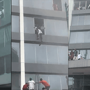 Afriland Tower Blaze UBA FIRS Offices Engulfed Rescue Operations Underway