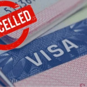 Cancelled US visa