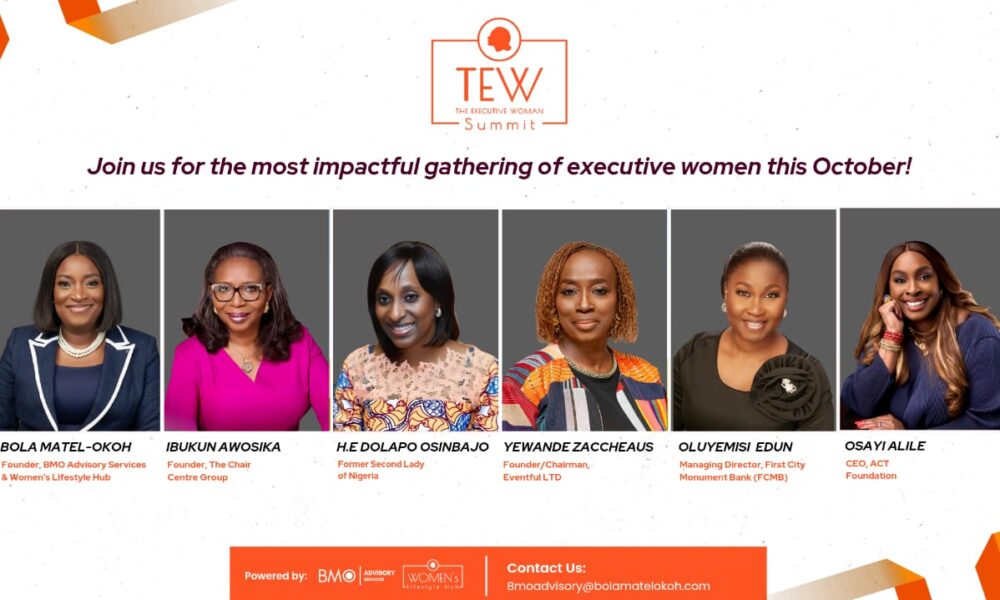You are currently viewing Bola Matel-Okoh, Dolapo Osinbajo, and Ibukun Awosika Set to Headline the Executive Woman Summit 2025 in Lagos