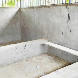 Inside the cassava factory under construction