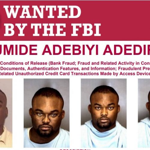 FBI Places $10,000 Bounty on Nigerian Wanted for Bank Fraud