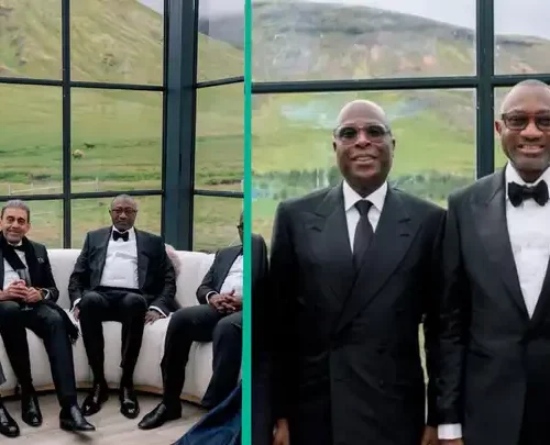 Read more about the article Otedola Shares Rare Pics of His Billionaire Friends at Daughter’s Wedding: “Africa’s GDP in 1 Photo”