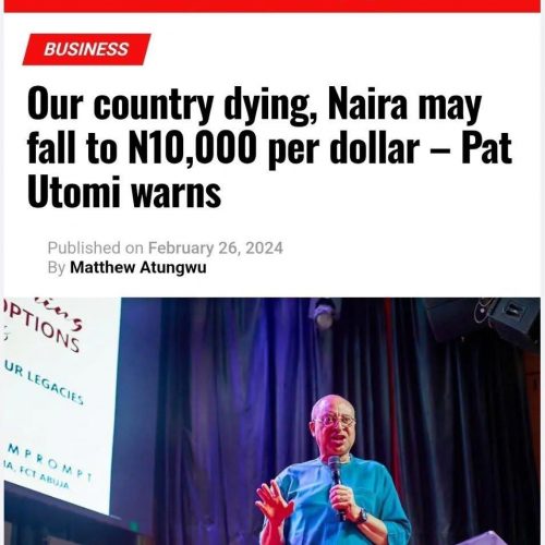 Read more about the article Stop Mocking Prof. Pat Utomi: Anyone Can Goof