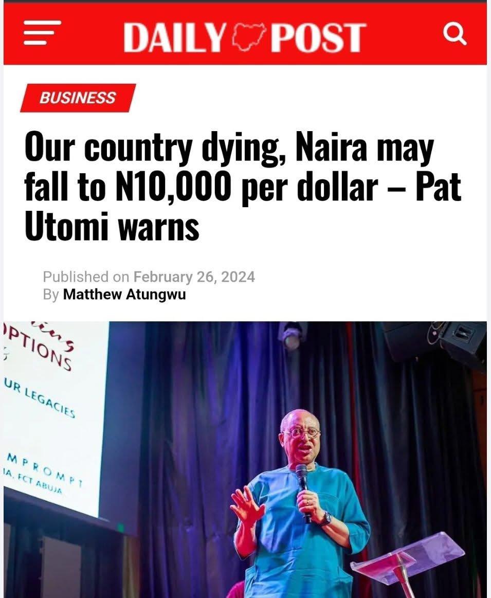You are currently viewing Stop Mocking Prof. Pat Utomi: Anyone Can Goof