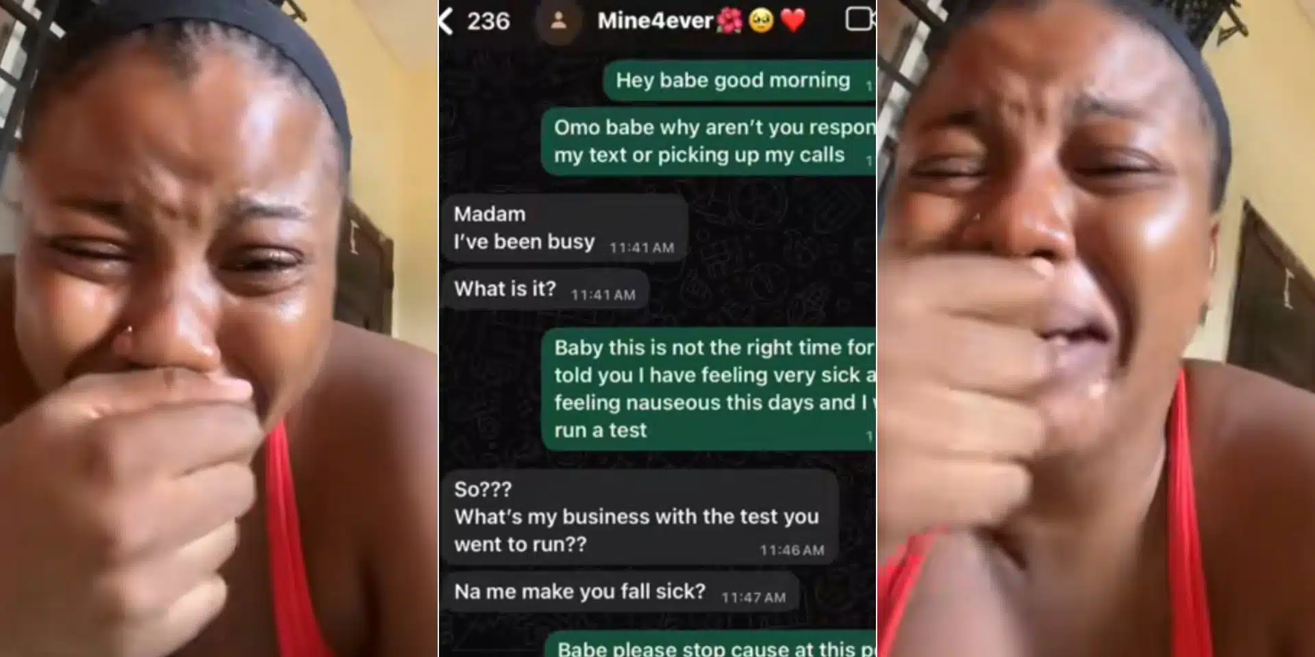 Lady in Tears Over Boyfriend’s Harsh Remark Following Pregnancy News ...