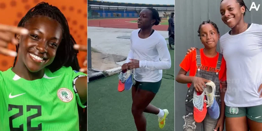 Adorable Moment Michelle Alozie Gifts Young Fan Her Boots 1 GridArt 20251027 092606185.jpg