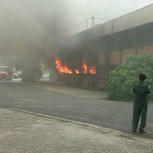 Rivers state government secreratariat on fire