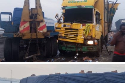 Scene of accident on Kara Bridge