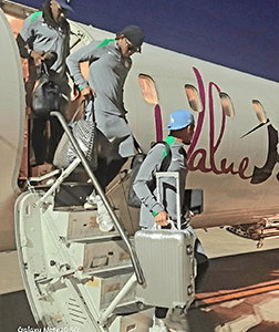 Super eagles land