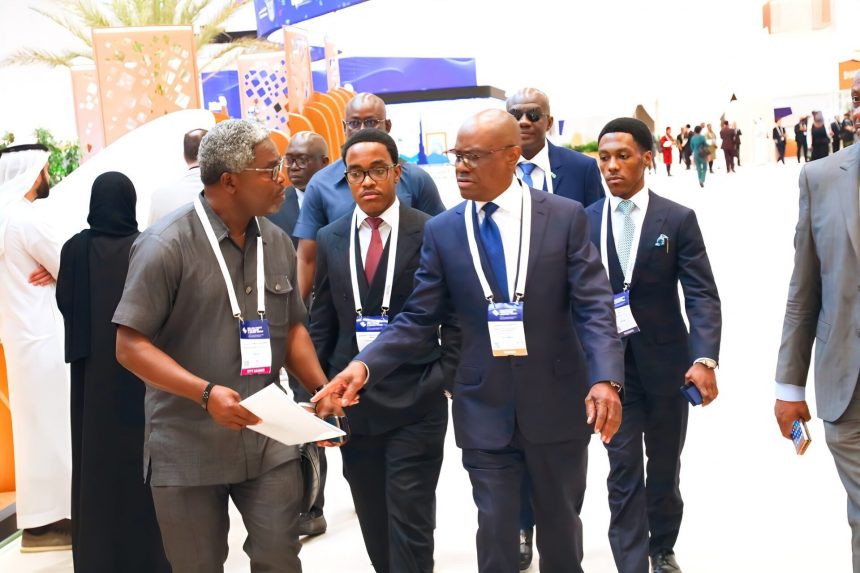 ‘Political Monarchy’ — Nigerians React as Wike Attends Dubai Summit with Two Sons 1 Wike at Dubai summit 1920x1280 1