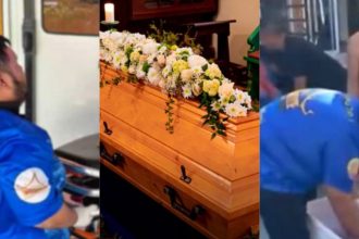 Knocks on coffin – Drama as lady who was declared dead and about to be buried comes back to life
