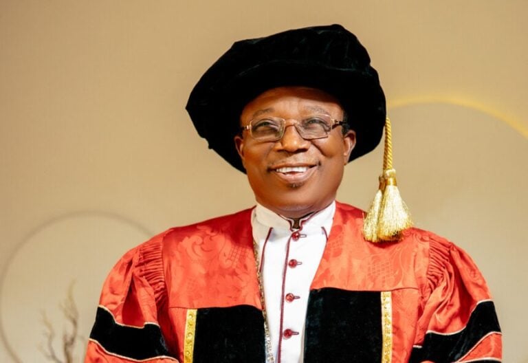 The Vice Chancellor of Wesley University Ondo Town Ondo State Prof. Samuel Obeka h 768x528 1