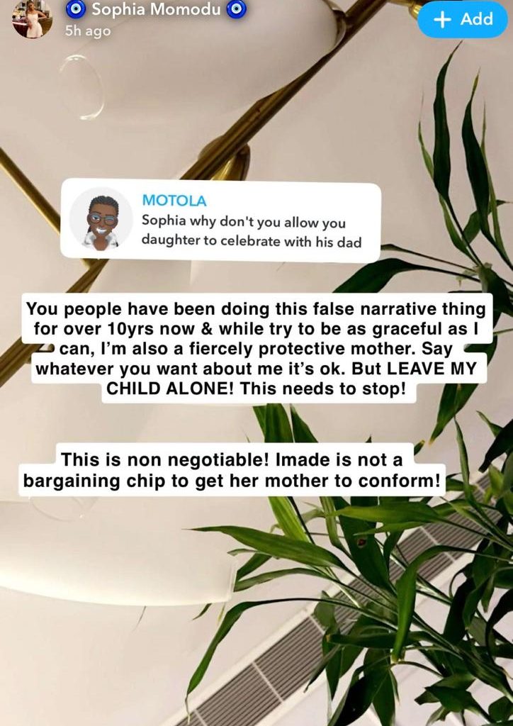 “Imade is Not a Bargaining Chip” – Sophia Momodu Slams Critic over Daughter’s Absence from Davido’s Birthday 2 WhatsApp Image 2025 11 23 at 7.50.17 PM 1