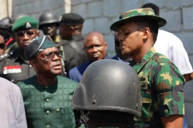 Wike and military officer 768x511 1