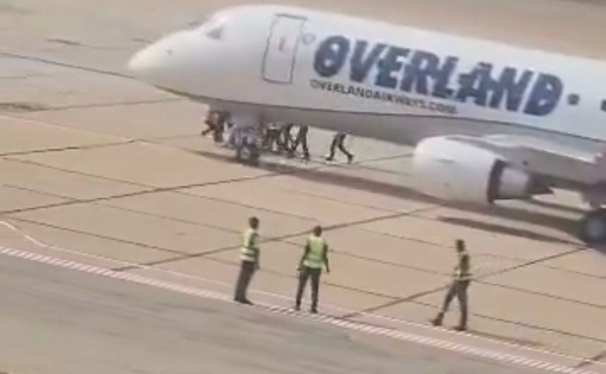 Overland plane at Ilorin airport