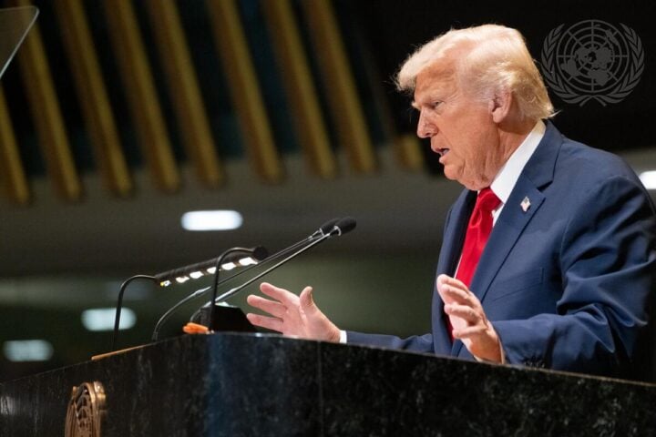 Donald Trump at UNGA e1758658787811