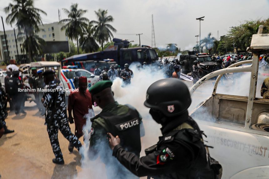 Police teargass protesters at Alausa17 1920x1280 1