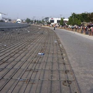 Pic.15. Inspection of Apapa Oshodi Road construction in Lagos