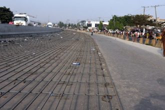 Pic.15. Inspection of Apapa Oshodi Road construction in Lagos