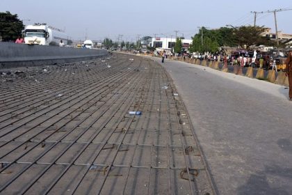 Pic.15. Inspection of Apapa Oshodi Road construction in Lagos