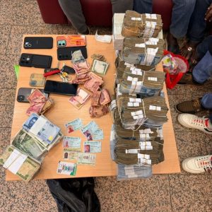 Recovered money from suspects