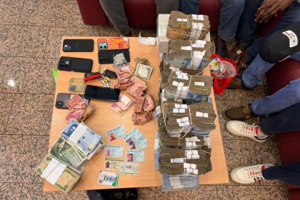 Recovered money from suspects